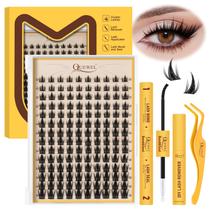 Kit Fairy Lash Clusters QUEWEL Manga-Eyelash com Bond & Seal