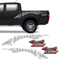 Kit Faixa Adesivo Hilux 2015/2020 + 4x4 Turbo Intercooler
