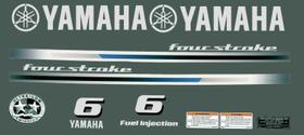 Kit Faixa Adesivo Motor De Popa Yamaha 6 Hp 4 Tempos Kit Faixa Adesivo Motor De Popa Yamaha 6 Hp 4 Tempos