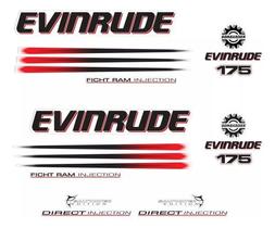 Kit Faixa Adesivo Motor Evinrude 175 Hp 2002 A 2006