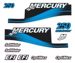 Kit Faixa Adesivo Motor Mercury 250 Hp - Saltwater
