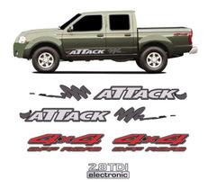 Kit Faixa Attack Frontier 02/08 4x4 Off Road 2.8 Tdi Prata