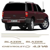 Kit Faixa Blazer Executive 2003/06 4.3 V6 Adesivo Champanhe