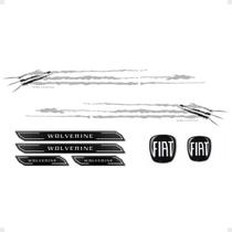 Kit Faixa Bravo Wolverine Cinza + Soleira Da Porta + Emblema