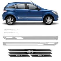 Kit Faixa Cinza Agile Effect 2013/2014 + Soleira Protetora