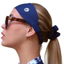 kit Faixa de cabeça + Scrunchie Academia Anti Suor Faixa de Cabelo para atividades fitness UV50+
