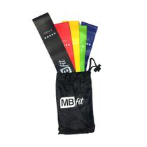 Kit Faixa De Resistência Elástica Mini Bands- 5 Intensidades