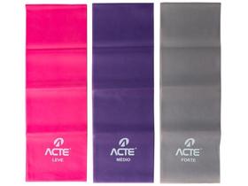 Kit Faixa Elástica Acte Sports 3 Intensidades - 3 Unidades