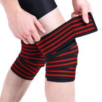 Kit Faixa Elástica Joelheira Compressão exercício funcional Musculação