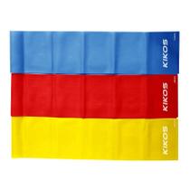 Kit Faixa Elástica Kikos com 3 Tensões de Resistência