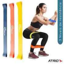 Kit faixa elástica mini bands 3 pçs - atrio