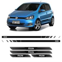 Kit Faixa Fox Run 2017 Adesivo Preto + Soleira Protetora
