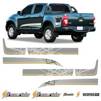 Kit Faixa Free Ride S10 2015/2016 Adesivo Lateral/traseiro