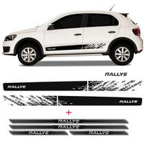 Kit Faixa Gol Rallye G6 Adesivo Traseiro + Soleira Protetora