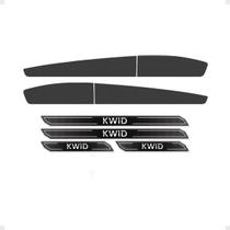 Kit Faixa Grafite Lateral Kwid 2018/2019 + Soleira Protetora Kit Faixa Grafite Lateral Kwid 2018/2019 + Soleira Protetora