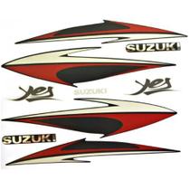 Kit Faixa Jogo Adesivo Suzuki Yes125 Preta 2007 / 2008 - 496