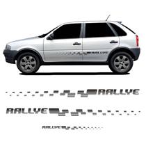 Kit Faixa lateral + Adesivo Traseiro Gol Rallye G4 Preto - SPORTINOX