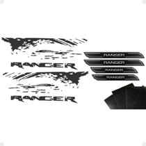 Kit Faixa Lateral Grafite Compatível C/ Ranger 2012/+Soleira Kit Faixa Lateral Grafite Compatível C/ Ranger 2012/+Soleira