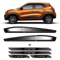 Kit Faixa Lateral Kwid Intense 2018/2020 + Soleira Protetora