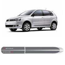 Kit Faixa Lateral Polo Sportline Hatch 2012 A 2013 Cinza