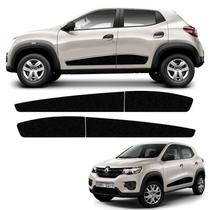 Kit Faixa Lateral Renault Kwid 2018 19 2020 21 Adesivo Preto