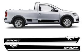 Kit Faixa Lateral Saveiro Volkswagen Lados Motorista Carona