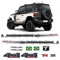 Kit Faixa Lateral Troller T4 Bold 2017 T4 3.2 Adesivo Completo