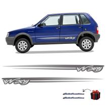 Kit Faixa Lateral Uno Way Até 2012 Adesivo Modelo Original Kit Faixa Lateral Uno Way Até 2012 Adesivo Modelo Original
