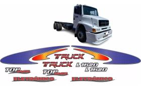 Kit Faixa Mercedes Mb 1113 1114 Adesivo Lateral Teto