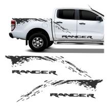 Kit Faixa Nova Ford Ranger 2013/2019 Adesivo Lateral Grafite Kit Faixa Nova Ford Ranger 2013/2019 Adesivo Lateral Grafite
