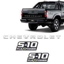 Kit Faixa Prata S10 Chevrolet 2009/2011 + Flex Power Verde Kit Faixa Prata S10 Chevrolet 2009/2011 + Flex Power Verde