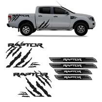 Kit Faixa Preto Ranger Raptor + Soleira Da Porta 2013/2019