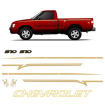 Kit Faixa S10 Rodeio 2001 Adesivo Chevrolet + Emblemas