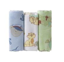 Kit Faixa Umbilical Menino 80X10Cm Com 3 Unidades