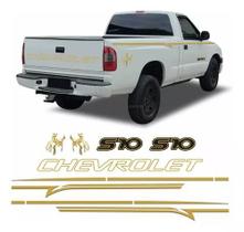 Kit Faixas Adesivo Chevrolet S10 Rodeio 2001 Emblemas