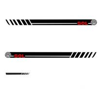 Kit Faixas Adesivo Lateral E Traseira - Gol G1 Ao G8