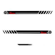 Kit Faixas Adesivo Lateral E Traseira - Siena G1 G2 G3 G4 Kit Faixas Adesivo Lateral E Traseira - Siena G1 G2 G3 G4
