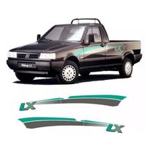 Kit Faixas/adesivos Fiat Fiorino Lx 1994 1995 Verde