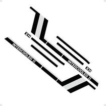 Kit Faixas Caminhão Volvo Xh Intercooler 1987 Adesivo Preto