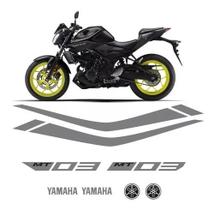 Kit Faixas Cinza Yamaha Mt03 2019/2020 Adesivo Refletivo Kit Faixas Cinza Yamaha Mt03 2019/2020 Adesivo Refletivo