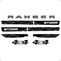 Kit Faixas Compatíveis Com Ranger Storm 2020 4x4 Completo