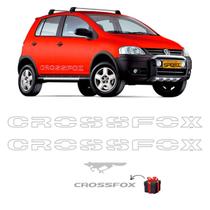 Kit Faixas Crossfox 2006/2007 Adesivo Lateral Cinza Volkswagen