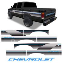 Kit Faixas D20 Deluxe 93 94 Cd Lateral e Tras. Azul/vermelho