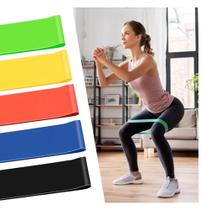 Kit Faixas Elastica P/ Exercico Fisico Tensões Fisioterapia Kit Faixas Elastica P/ Exercico Fisico Tensões Fisioterapia