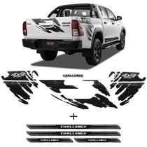 Kit Faixas Hilux Challenge Sr 4x4 2018 + Soleira Protetora
