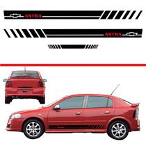 Kit Faixas Laterais Adesivos Acessórios Gm Astra 2 4 Portas