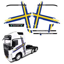 Kit Faixas Miniatura 1/32 Adesivo Para Volvo Performance Fh