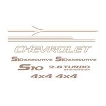 Kit Faixas S10 Executive 2003, 2004, 2005 e 2006 4x4 Emblema Cabine Simples