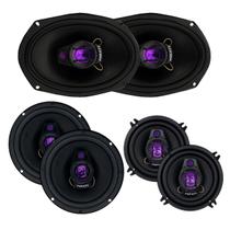 Kit Falante 6 + 5 Pol 150w + 6x9 200w Hiken Carro Som Auto