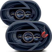 Kit Falante 69 6x9 260w Medios Bocas Potência Quadriaxial Hurricane Aurum A69Q Auto Som Porta Malas
